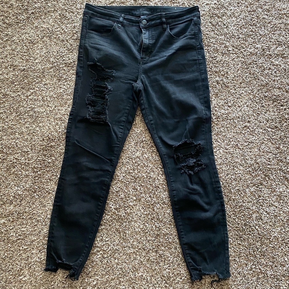 AE High Rise Distressed Jegging